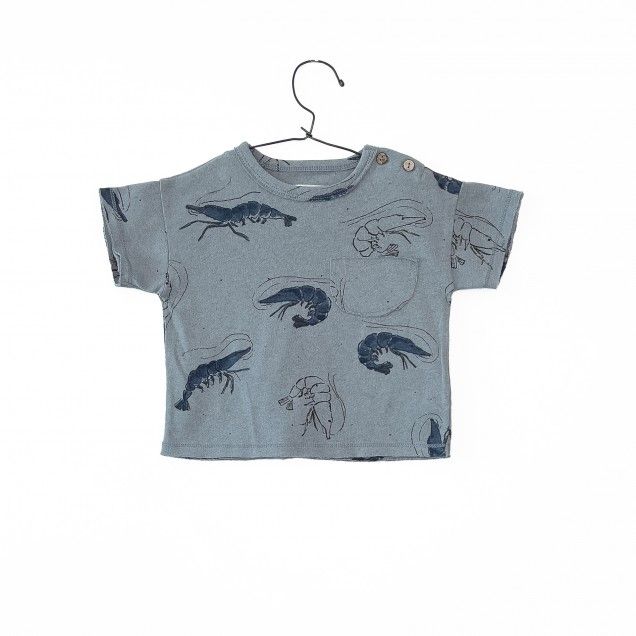 Shrimp T-shirt blue