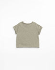 Organic cotton T-shirt khaki