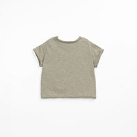 Organic cotton T-shirt khaki