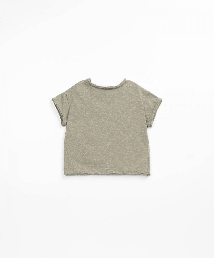 Organic cotton T-shirt khaki