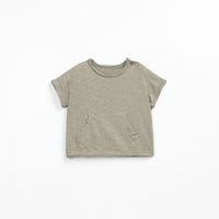 Organic cotton T-shirt khaki