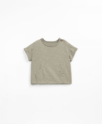 Organic cotton T-shirt khaki