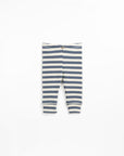 Striped blue rib legging