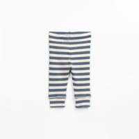 Striped blue rib legging