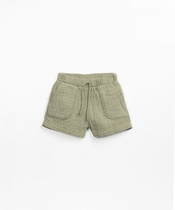 Woven cotton shorts