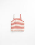 Striped rib top