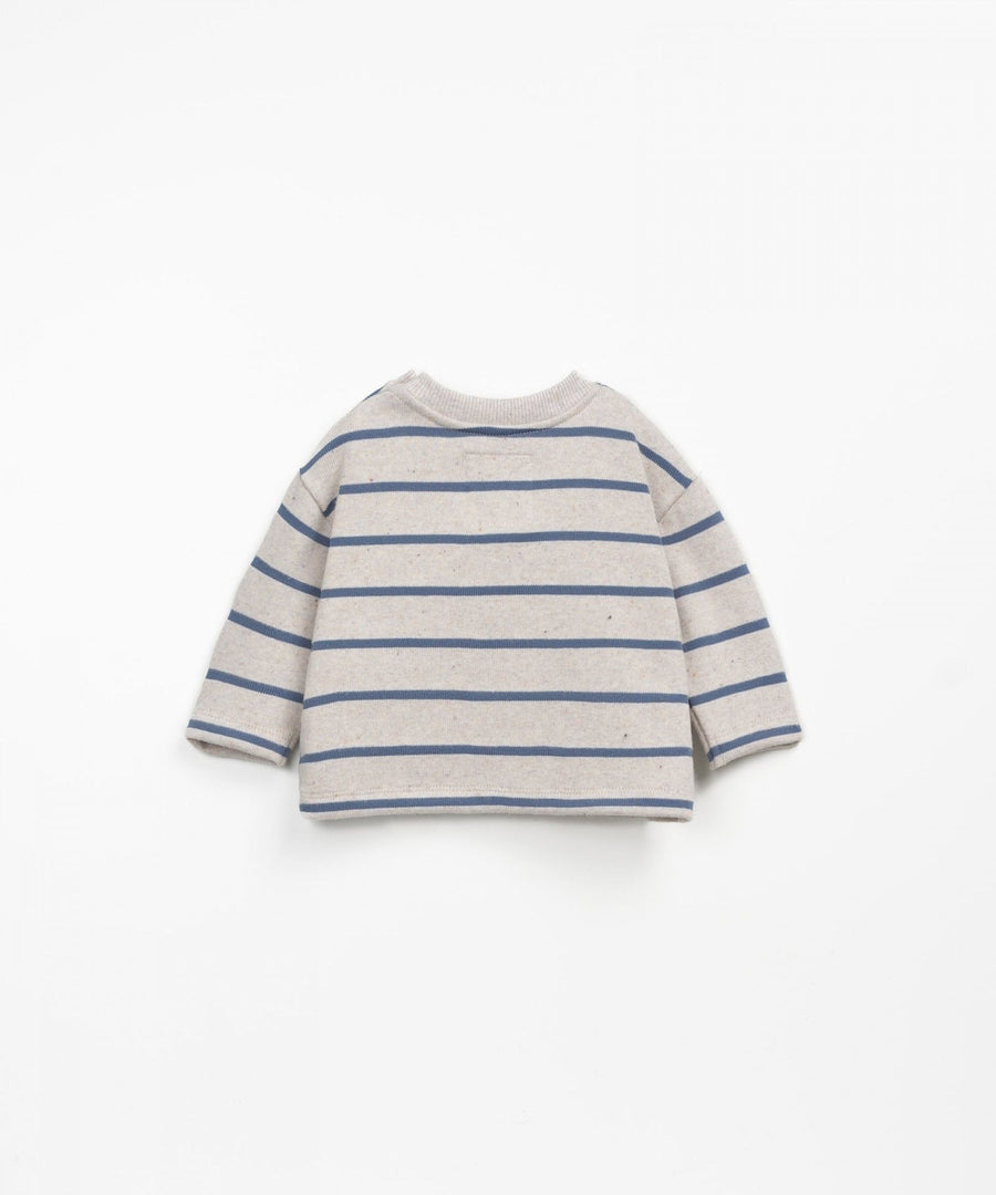 STRIPED JERSEY LS T-SHIRT