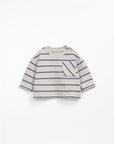 STRIPED JERSEY LS T-SHIRT