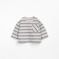 STRIPED JERSEY LS T-SHIRT