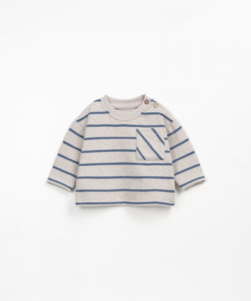 STRIPED JERSEY LS T-SHIRT