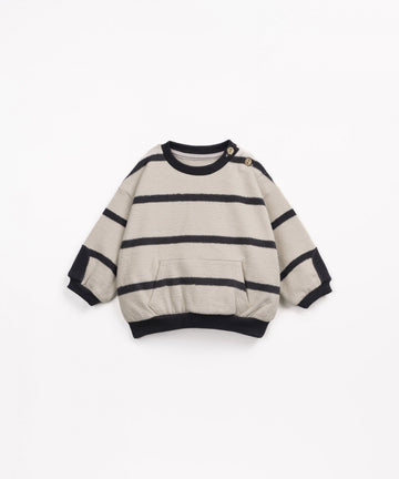 STRIPED JERSEY SWEATER