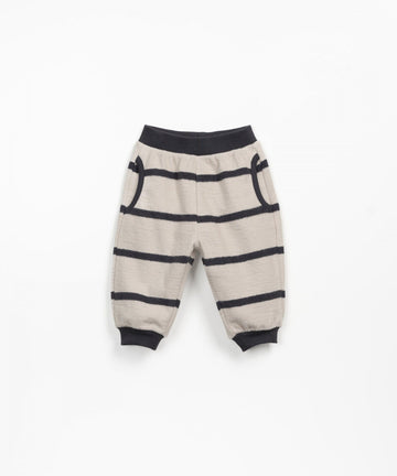 Striped jersey trousers