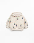 House printed jersey sweater