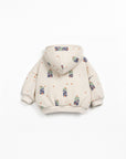 House printed jersey sweater