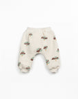Tree printed jersey trousers