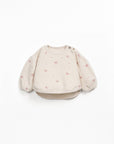 Flower jersey sweater