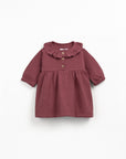 Jersey burgundy dress