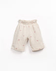 Flower jersey pants