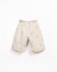 Flower jersey pants