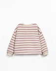 Striped jersey sweater amora