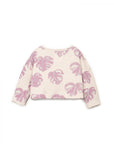 PRINTED JERSEY SWEATER MONSTERA KIDS