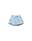 PRINTED EMBELLISHED JERSEY SHORTS