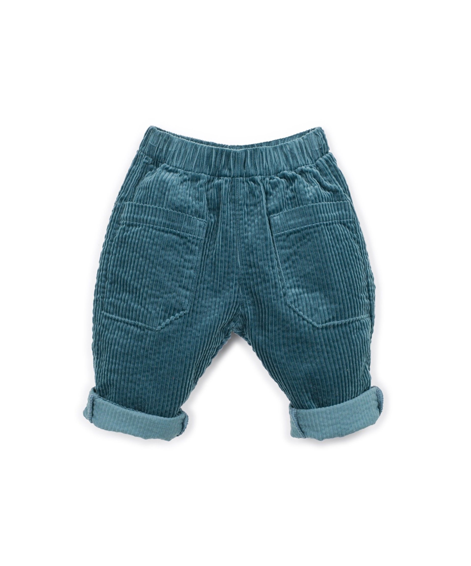 CORDUROY TROUSERS BLUE