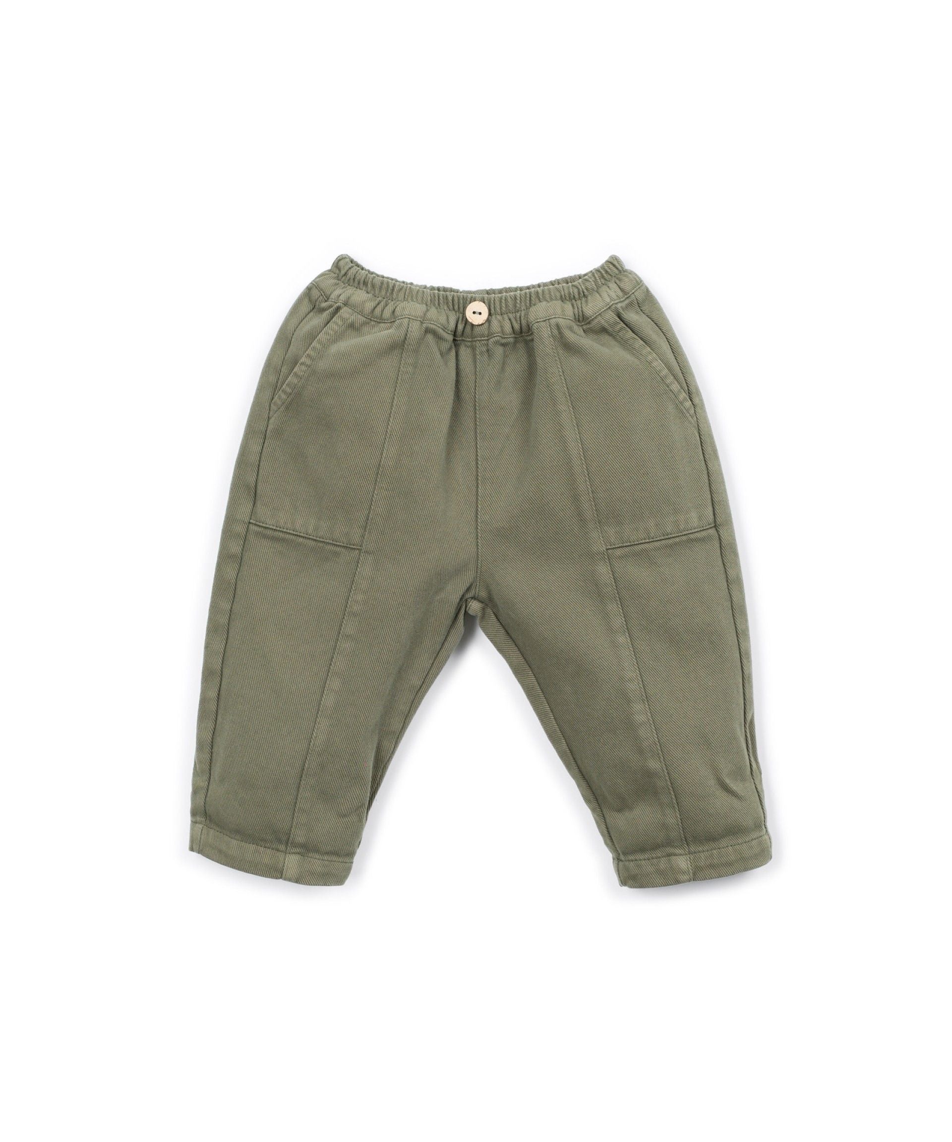 TWILL TROUSERS KHAKI GREEN