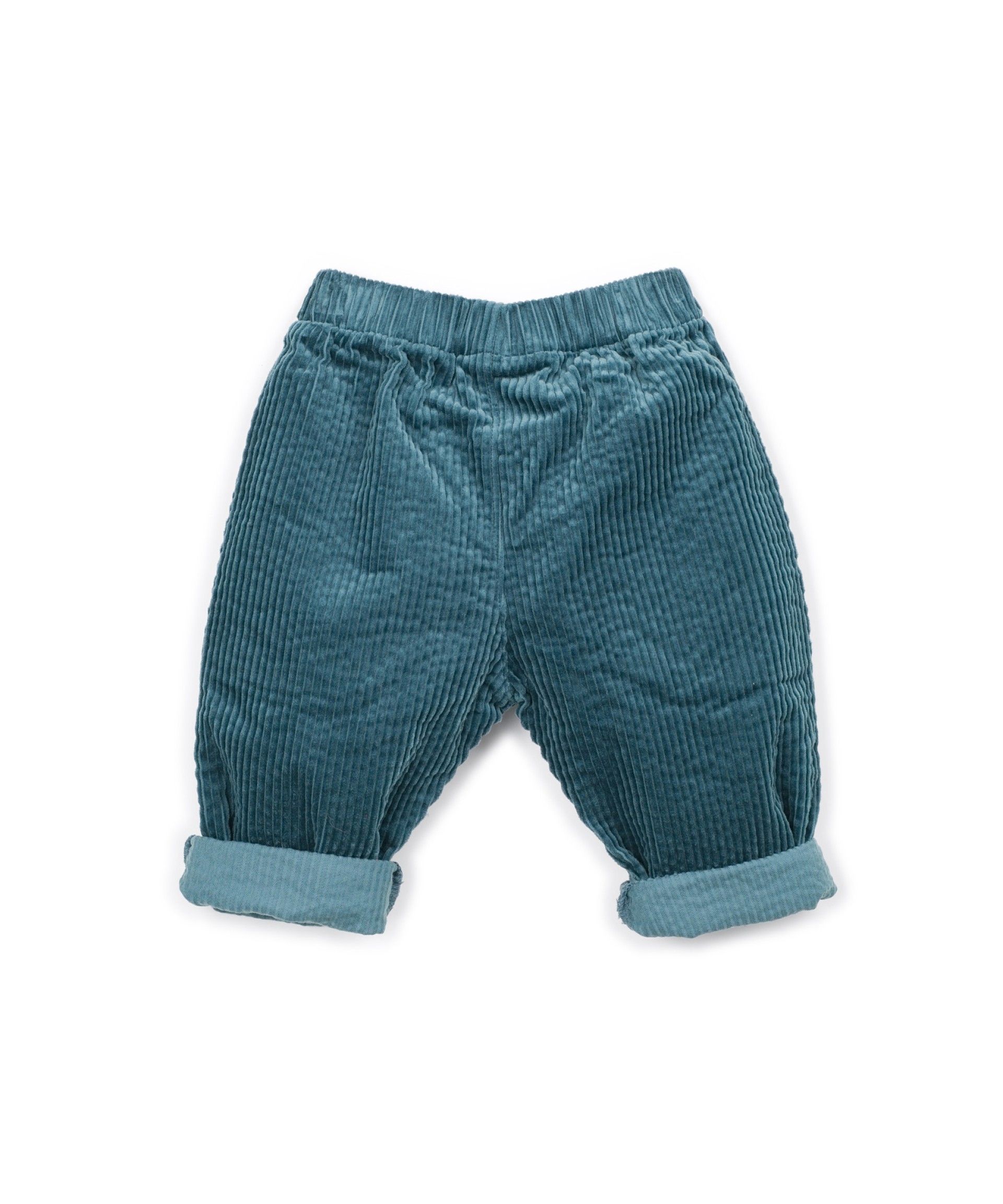 CORDUROY TROUSERS BLUE