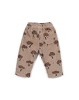 PRINTED BROWN TREE CORDUROY TROUSERS