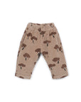 PRINTED BROWN TREE CORDUROY TROUSERS