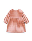 STRIPED JERSEY DRESS PINK