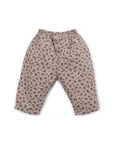 LEOPARD PRINTED TWILL TROUSERS