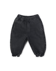 BLACK DENIM TROUSERS