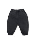 BLACK DENIM TROUSERS