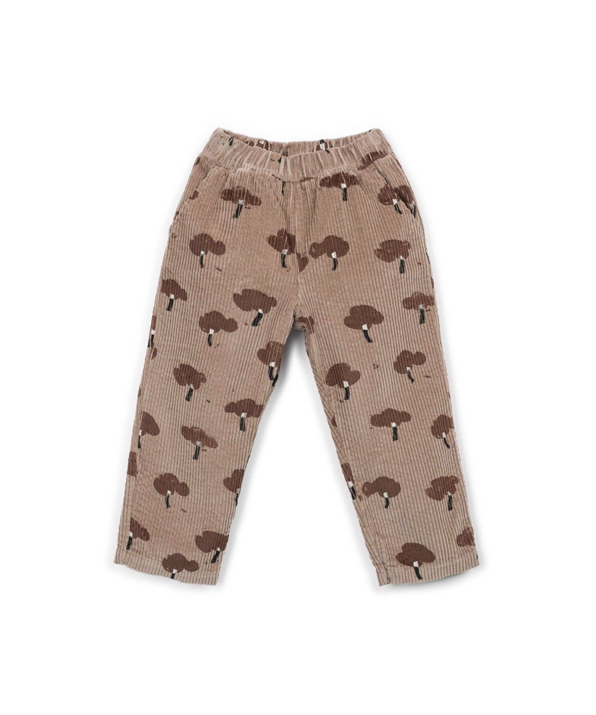 PRINTED TREES CORDUROY TROUSERS KIDS