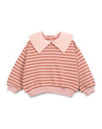 STRIPED JERSEY SWEATER PINK KIDS