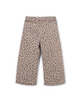 LEOPARD PRINTED TWILL TROUSERS GIRLS
