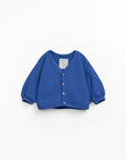 JERSEY CARDIGAN BLUE