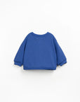 JERSEY CARDIGAN BLUE