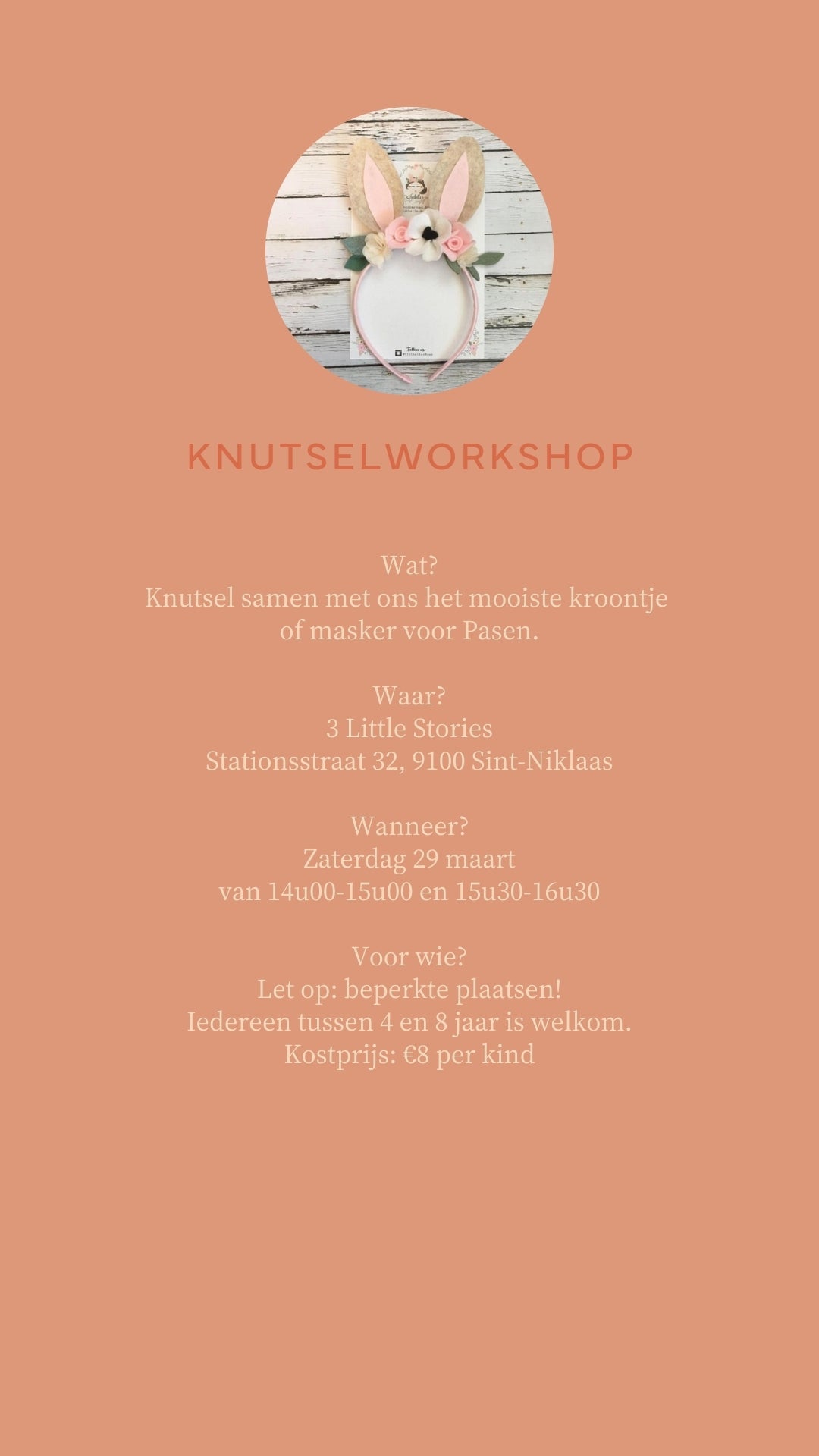 Knutselworkshop 29/03