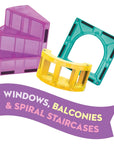 MAGNA-TILES® CASTLE DLX + microMAGS