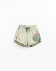 PRINTED PLUSH SHORTS MINT