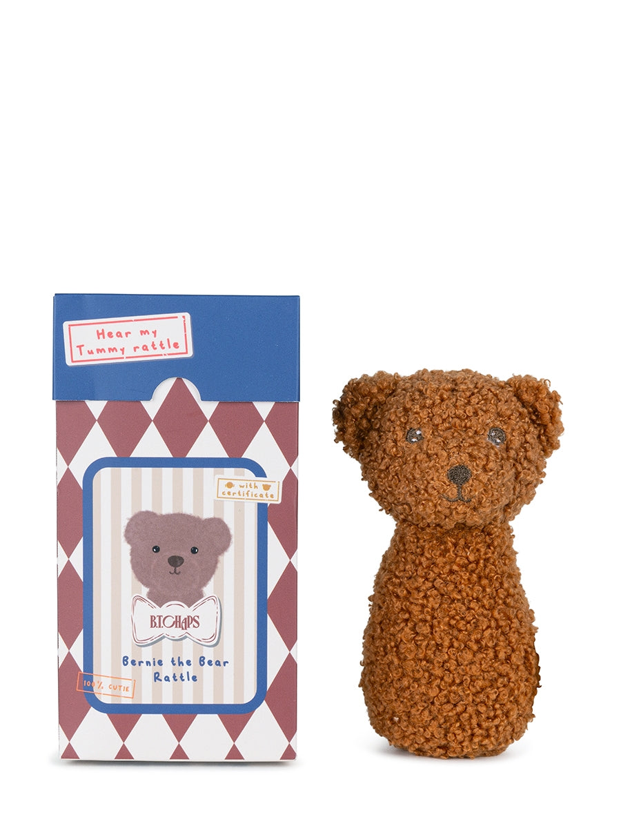 Bernie the Bear rattle in giftbox