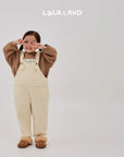 Toy rib dungarees cream