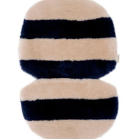 Sheepskin Snuggler Blue rose stripe