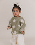 Cozmo Matcha Moon & Stars Sweater