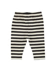 Baby legging black/white stripes