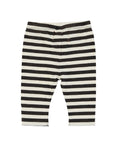 Baby legging black/white stripes