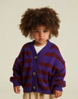Eben purple stripe cardigan
